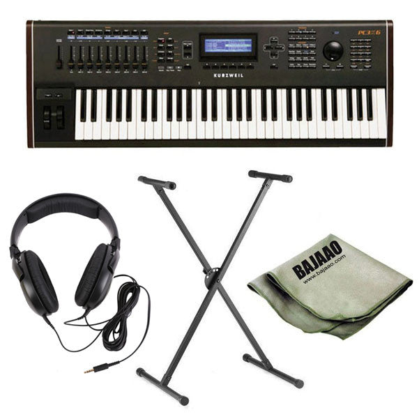 kurzweil keyboard bundles kurzweil pc3k6 61-key synthesizer workstation deluxe bundle