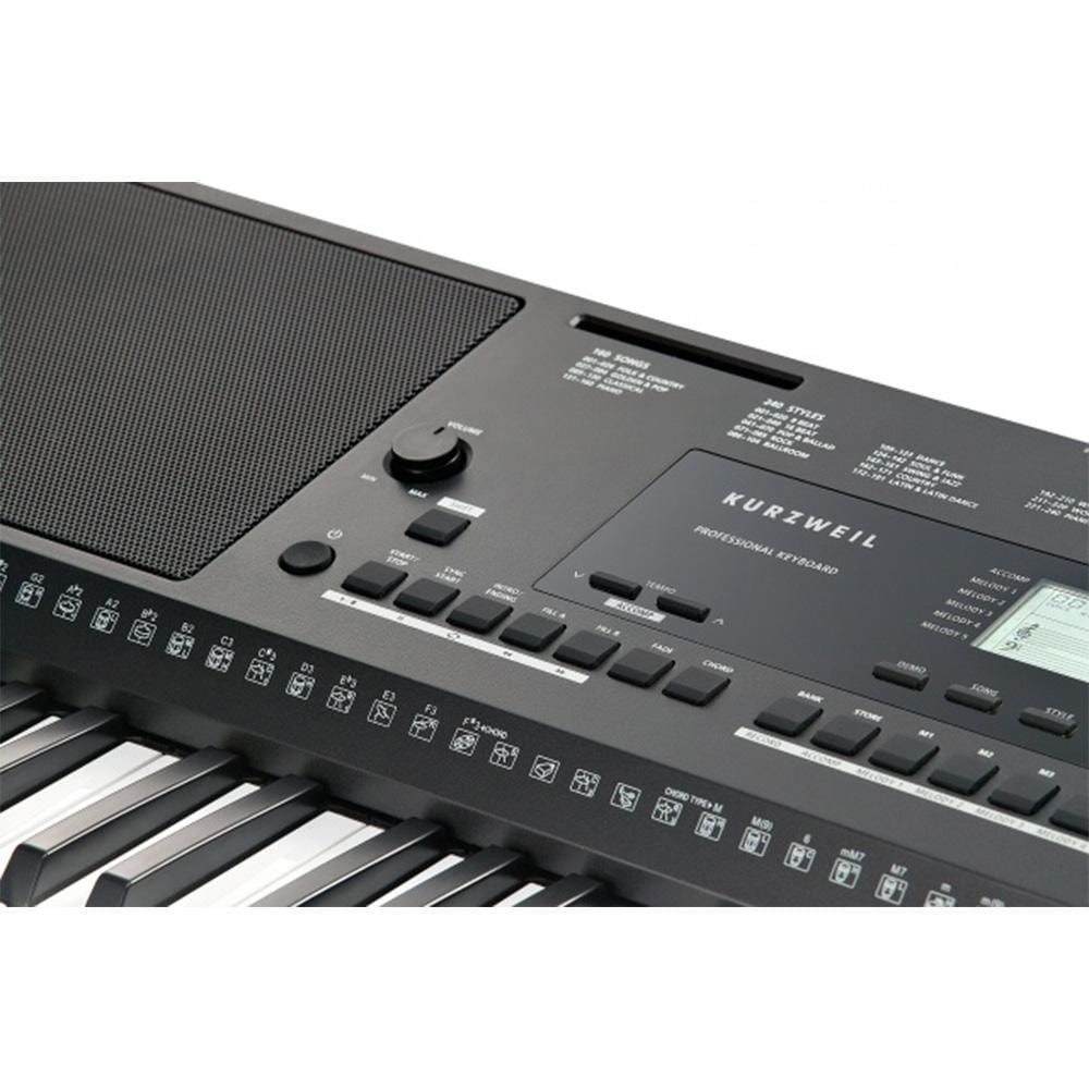 kurzweil portable keyboards kurzweil kp110 61 keys arranger keyboard