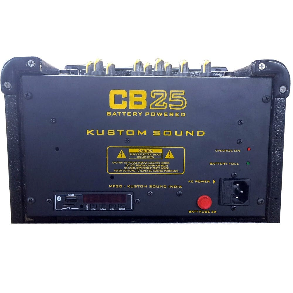 kustom sound portable guitar amplifiers kustom sound cb25 battery powered amplispeaker