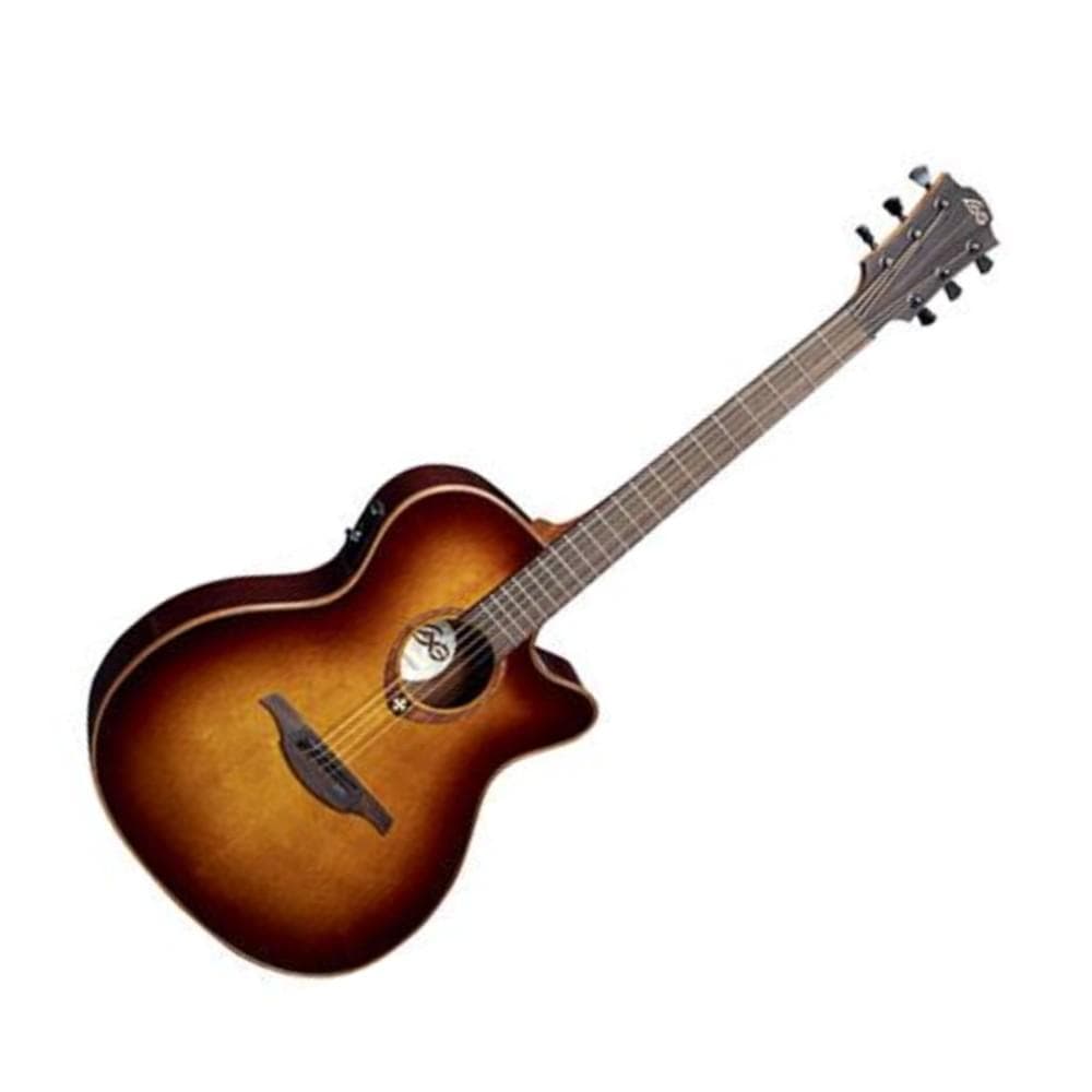 lag guitars electro acoustic guitars lag guitars tramontane t100ace auditorium acoustic-electric guitar