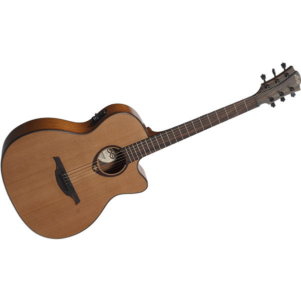 Lag Guitars Electro Acoustic Guitars Lag Guitars Tramontane T200ACE Auditorium Acoustic-Electric Guitar