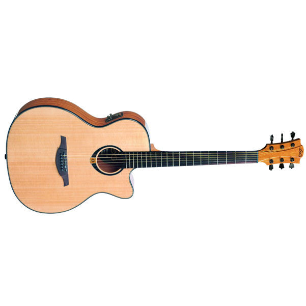 lag guitars electro acoustic guitars lag guitars tramontane t80ace auditorium acoustic-electric guitar