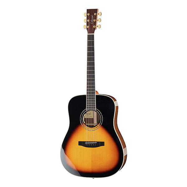 lakewood electro acoustic guitars lakewood d-32 custom shop dreadnought electro acoustic guitar - 3 tone sunburst high gloss