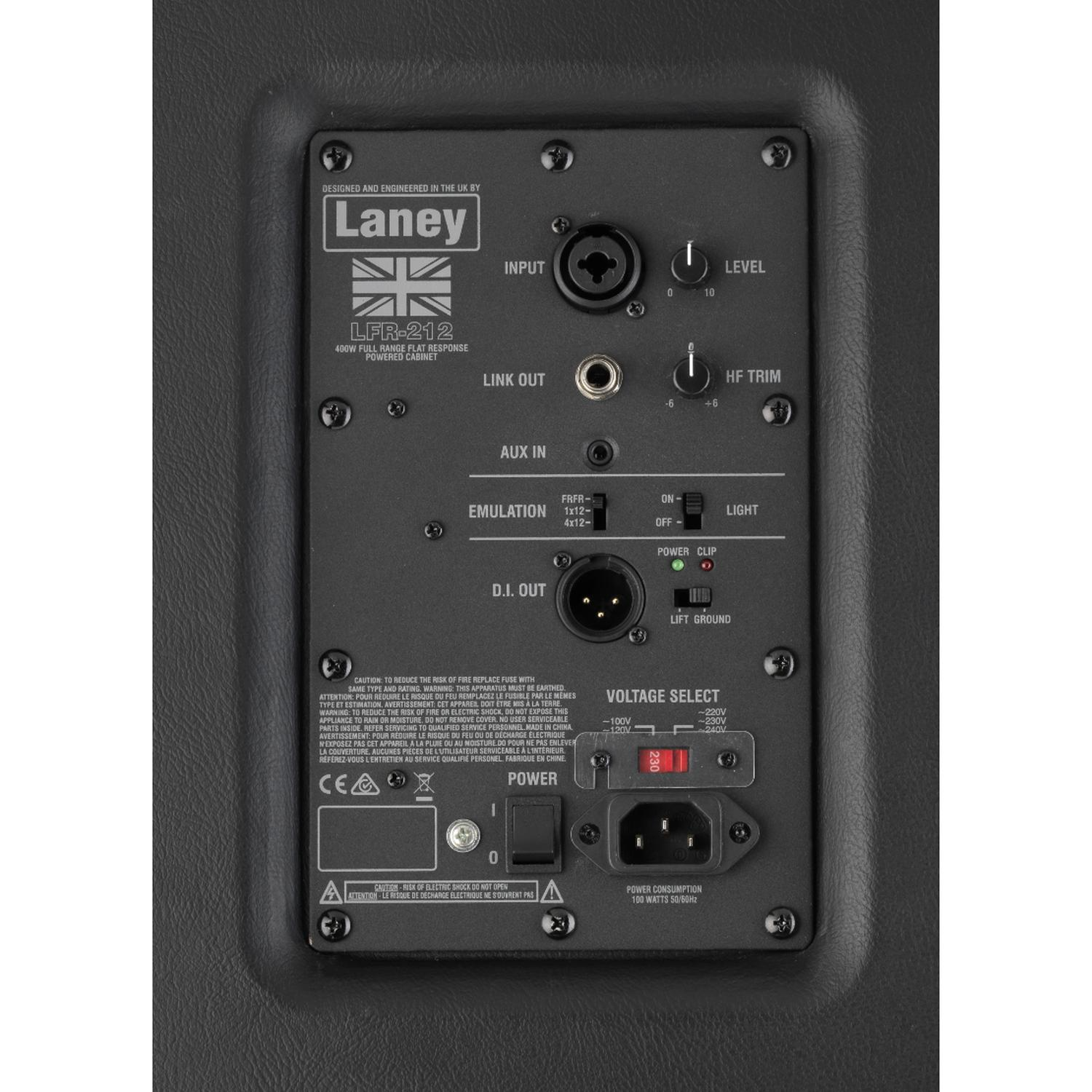 Laney Guitar Amp Speaker Cabinet Laney LFR-212 800W Active Guitar Amp Speaker Cabinet