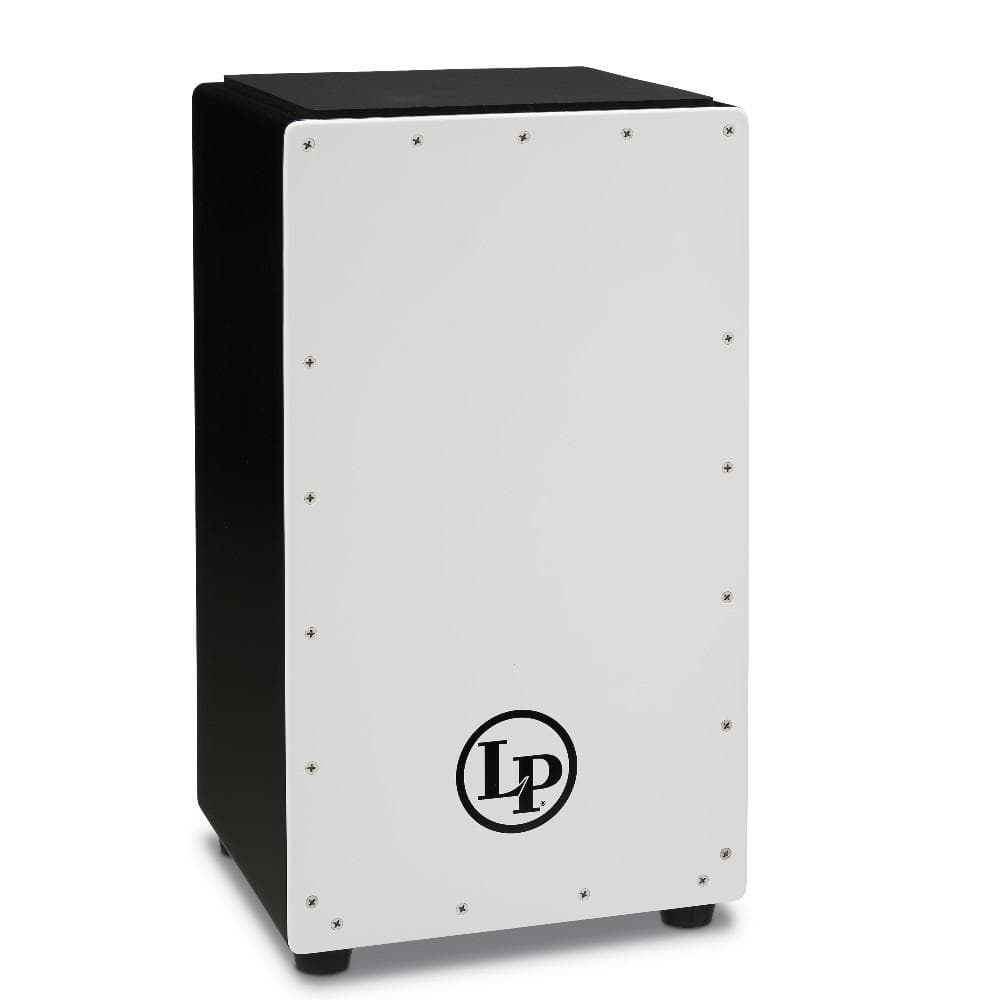 latin percussion cajons white latin percussion lp1425 prism snare cajon with padded seat #color_white