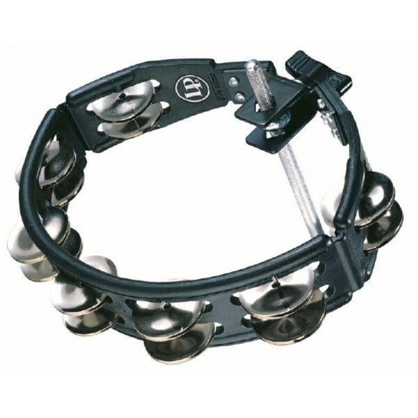 latin percussion hand percussions lp lp160 cyclops tambourine mountable - black