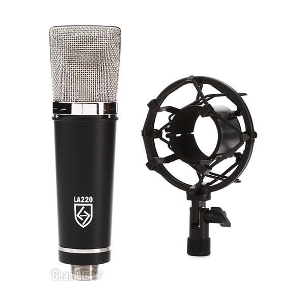 lauten audio condenser microphones lauten audio la220 series black condenser microphone