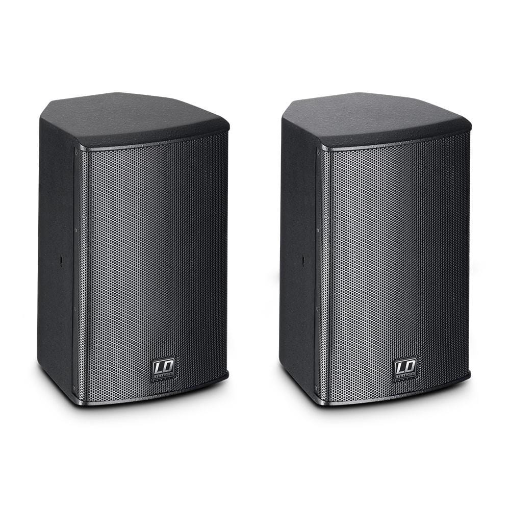 ld systems passive pa speakers black ld systems sat62g2 6.5" installation passive wall mounted speaker pair