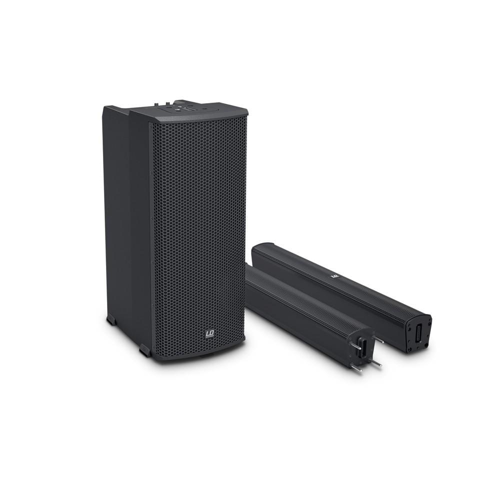 ld systems portable pa systems ld system portable column pa system with mixer bluetooth