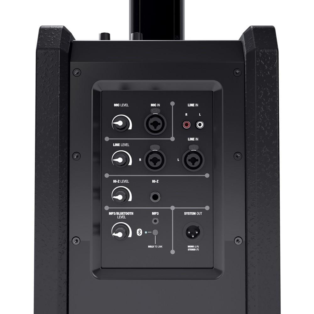 ld systems portable pa systems ld system portable column pa system with mixer bluetooth
