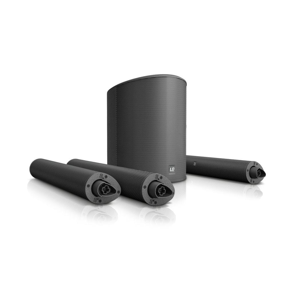 ld systems portable pa systems ld system ultra portable column pa system with mixer and bluetooth