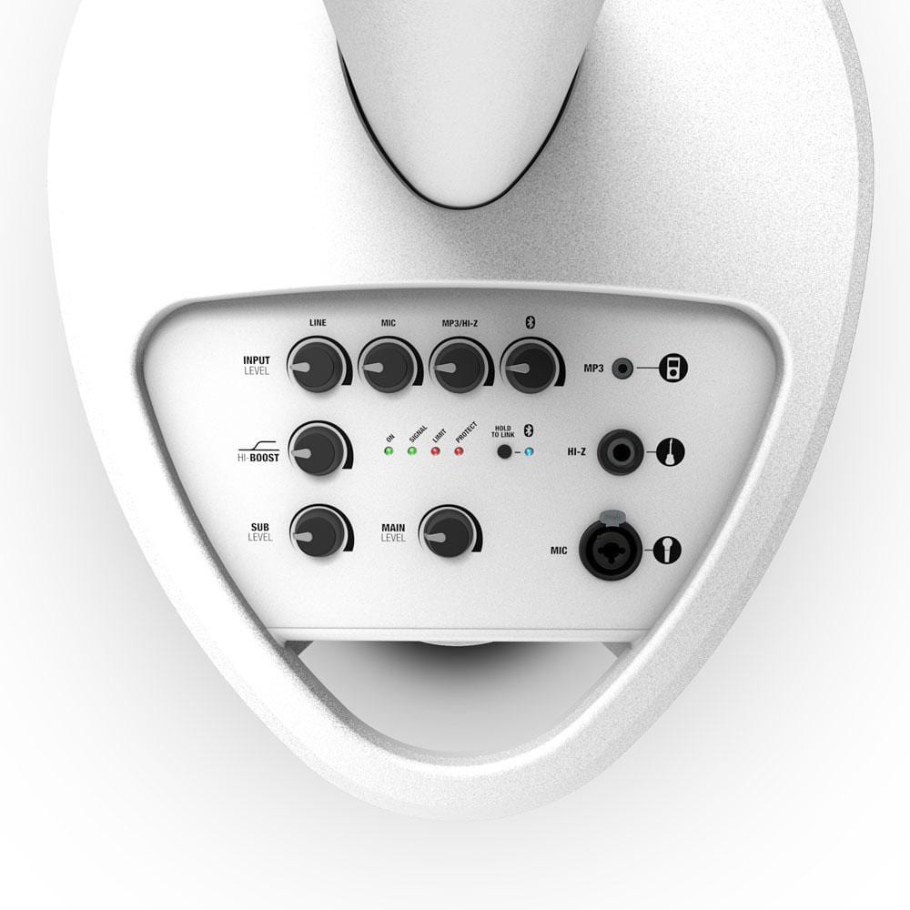 ld systems portable pa systems ld system ultra portable column pa system with mixer and bluetooth #color_white