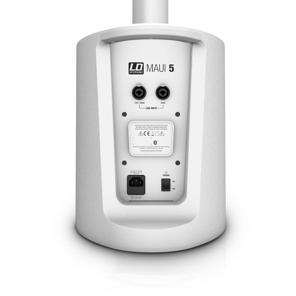 ld systems portable pa systems ld system ultra portable column pa system with mixer and bluetooth #color_white