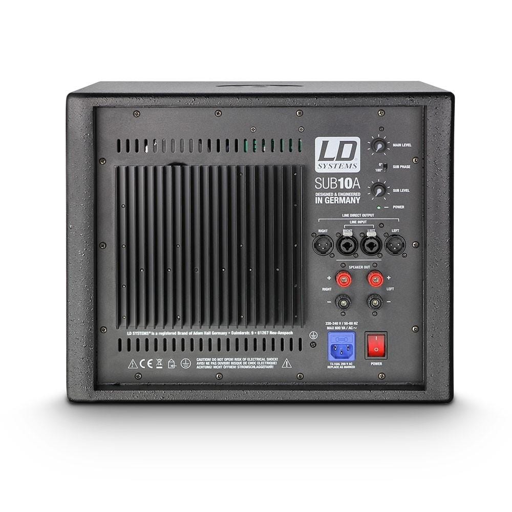 ld systems subwoofers ld systems ldsub10a 10" active subwoofer
