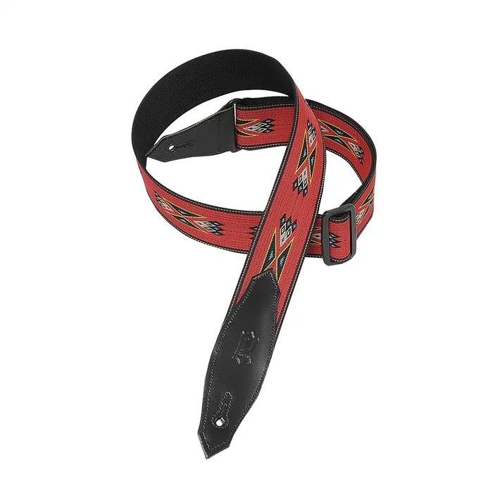 levy's guitar straps leveys mssn80-red woven guitar strap