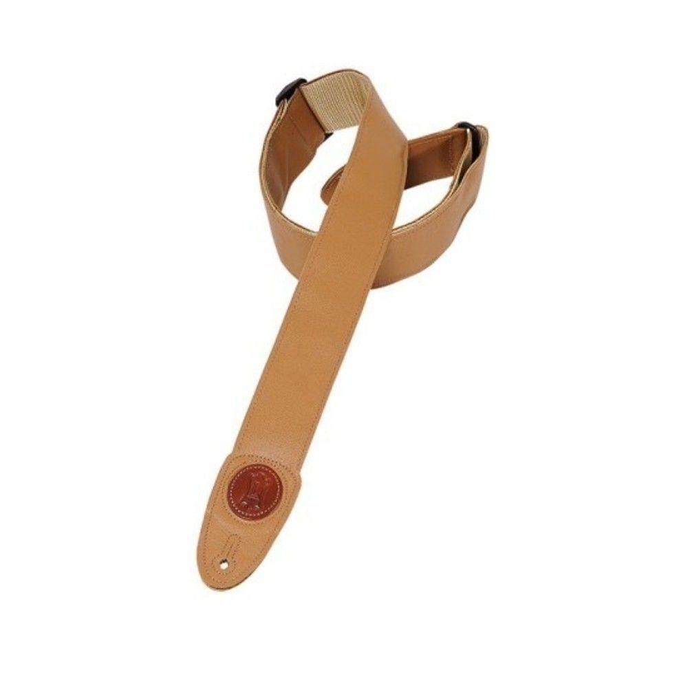 levy's guitar straps levy's mss7gp garment leather guitar strap - tan