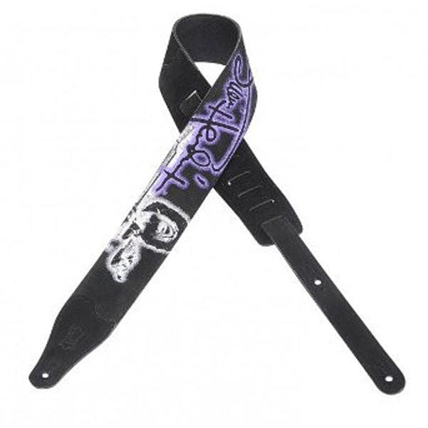 levy's guitar straps levys 2.5inch ms26jh-001 suede leather guitar strap