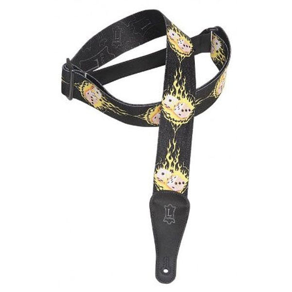 levy's guitar straps levys 2inch mps2-067 sonic art polyester guitar strap