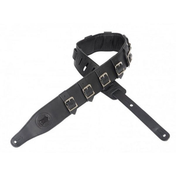 levy's guitar straps levys leather watchbands 2.5inch /black m17bs-blk guitar strap