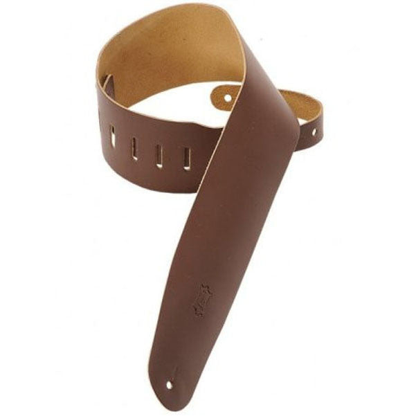 levy's guitar straps levys m4-brown 3.5inch leather guitar strap