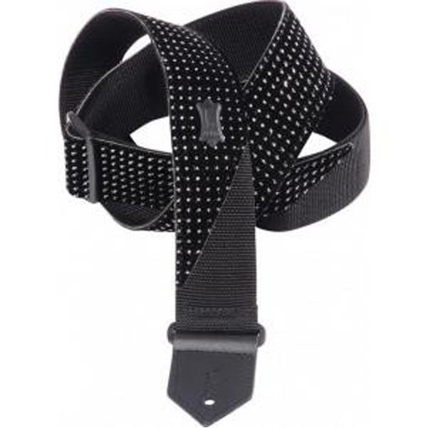 levy's guitar straps levys m8sp-black 2inch sparkle fabric guitar strap