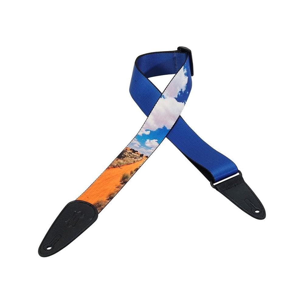 levy's guitar straps levys mpds2-008 sublimation printed, lunar lights 2 inch guitar strap