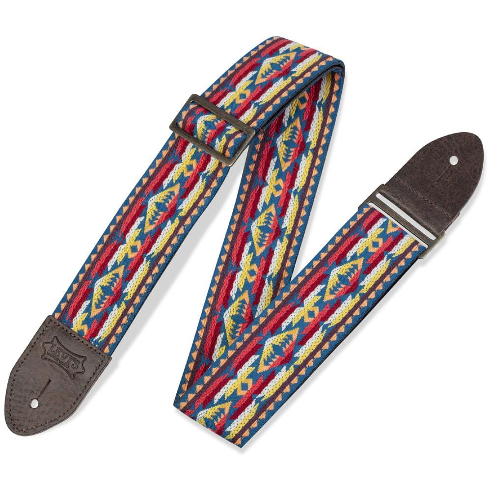 levy's guitar straps m8htv22 levy's m8htv 2 inch hootenanny jacquard weave guitar strap #style_m8htv22