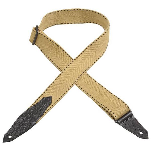 levy's guitar straps tan levy's mssc80 2 inch heavy cotton guitar strap #color_tan