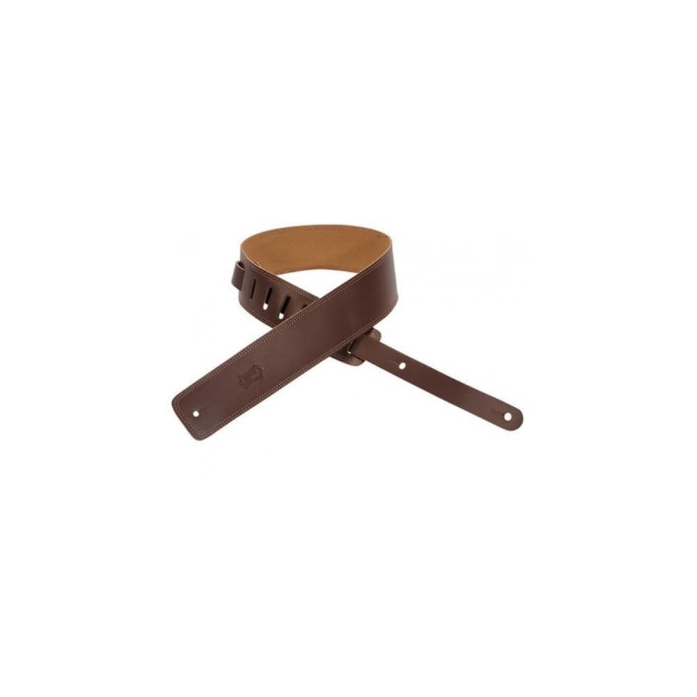 levys guitar straps brown levys dm1-xl leather with suede back 2.5 inch guitar strap #color_brown
