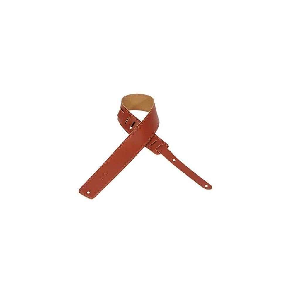 levys guitar straps walnut levys dm1-xl leather with suede back 2.5 inch guitar strap #color_walnut