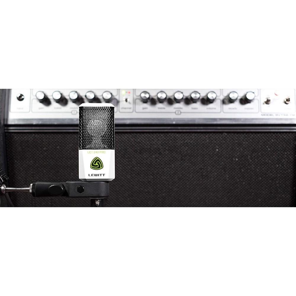 lewitt condenser microphones lewitt lct-240 pro value pack cardioid condenser microphone with shockmount #color_white