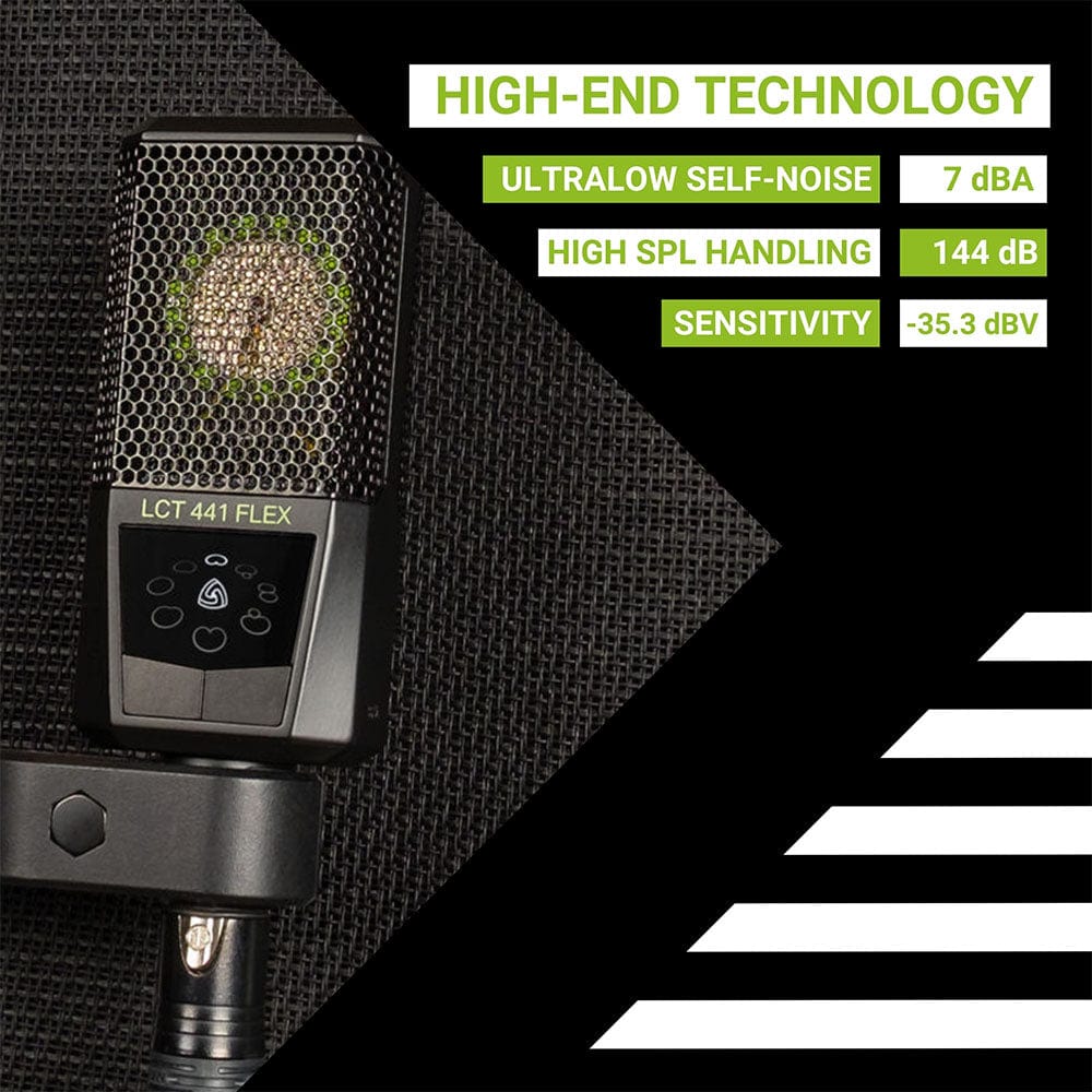 lewitt condenser microphones lewitt lct 441 flex large-diaphragm condenser microphone