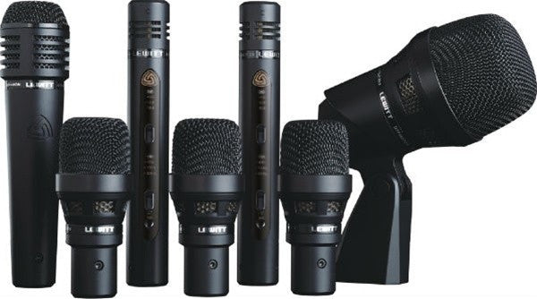 lewitt drumkit microphones lewitt audio dtp beat kit pro 7 omni 7-piece drum microphone kit