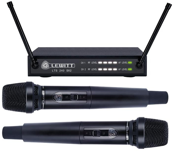 lewitt wireless systems lewitt lts 240 dual d wireless microphones