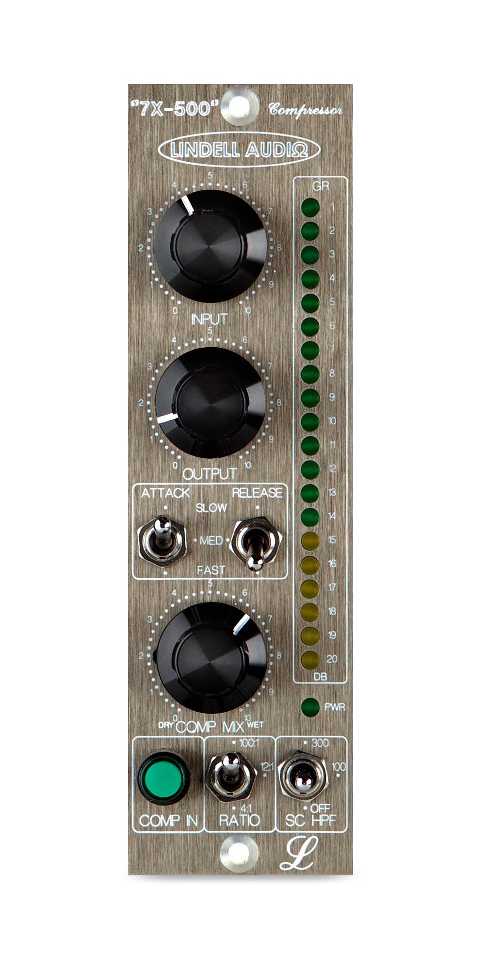 lindell audio signal processors lindell audio 7x-500 channel compressor/limiter