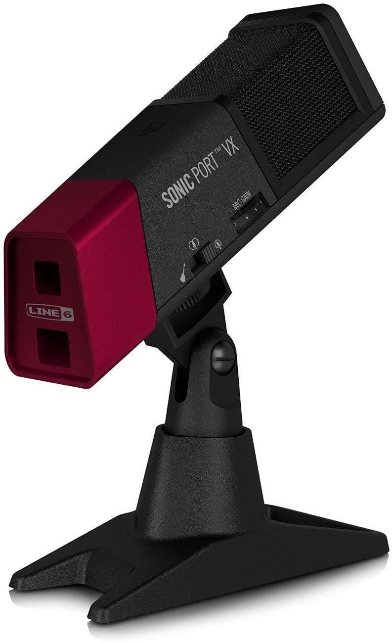 line 6 audio interfaces line 6 sonic port vx guitar recording with mic