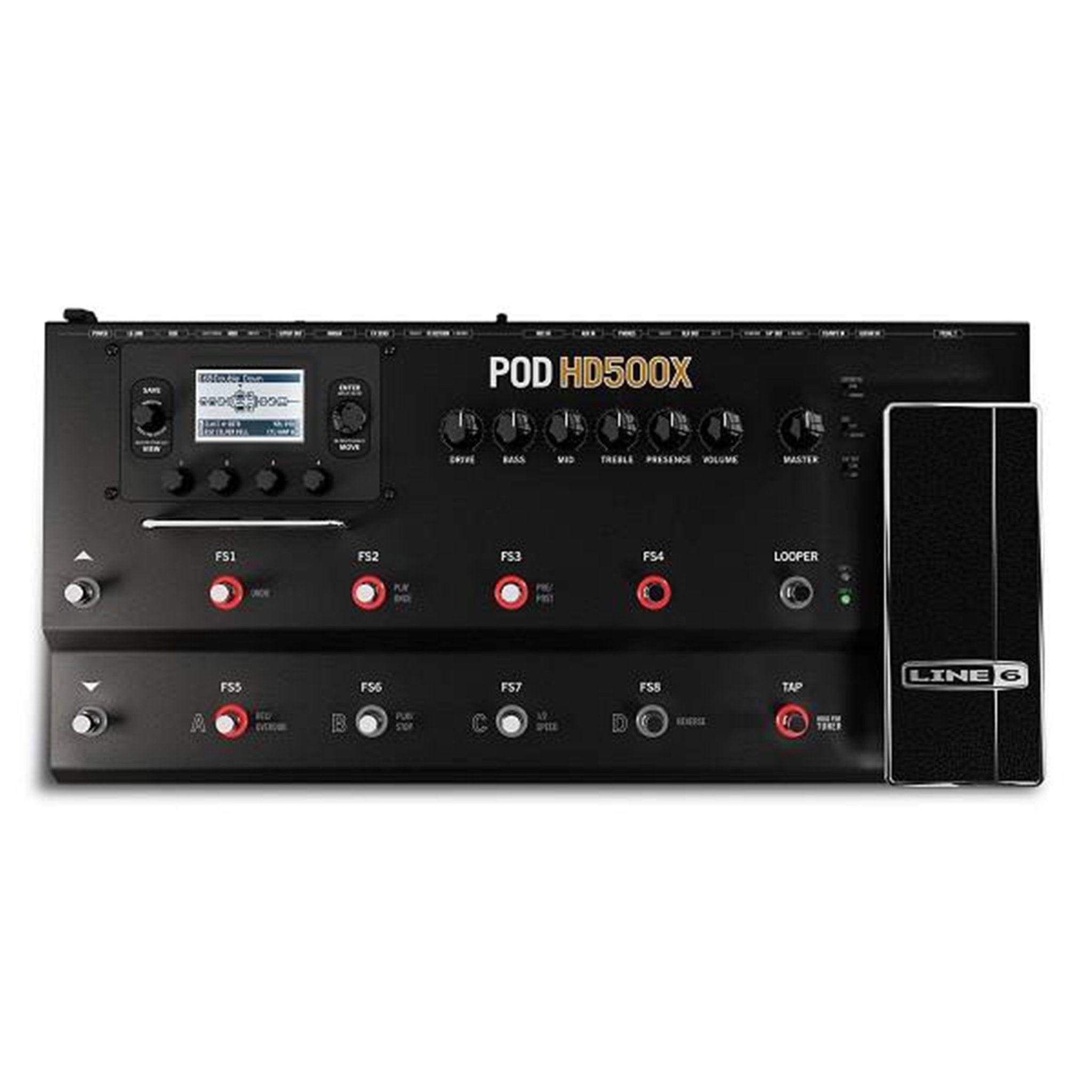 line 6 guitar processors line 6 pod hd500x guitar multi-effects processor