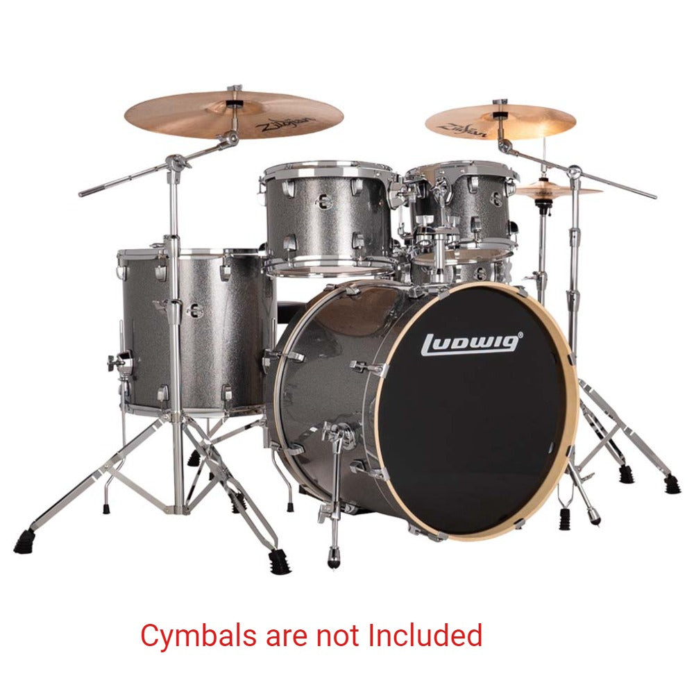 Ludwig Acoustic Drum Kits Ludwig Evolution 22" 5 Piece Complete Acoustic Drum Kit with Hardware