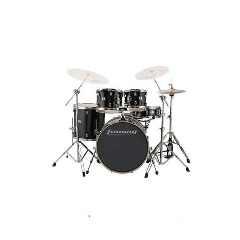 ludwig acoustic drum kits ludwig evolution series 5-piece complete acoustic drum kit with hardware