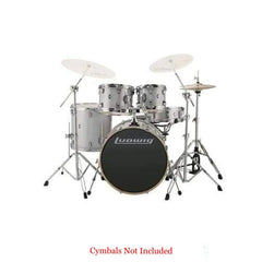 Ludwig Acoustic Drum Kits White Sparkle Ludwig Evolution Series 5-Piece Complete Acoustic Drum Kit With Hardware