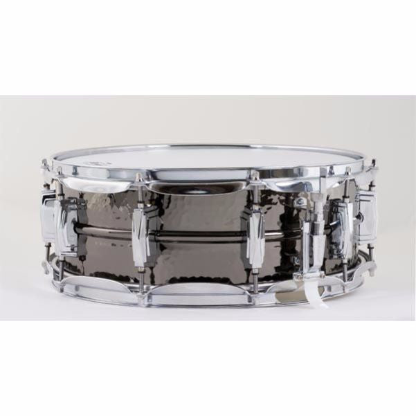ludwig snares lb416k 5inchx14inch hammered brass black beauty snare drum