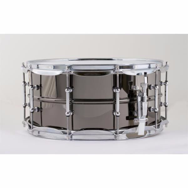 ludwig snares lb417t 6.5inchx14inch brass shell black beauty snare drum