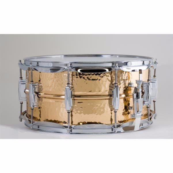 ludwig snares lb552k 6.5x14 bronze shell snare drum