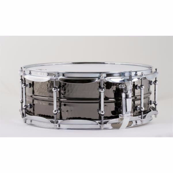 ludwig snares ludwig lb416kt 5x14 hand hammered brass shell black beauty snare drum
