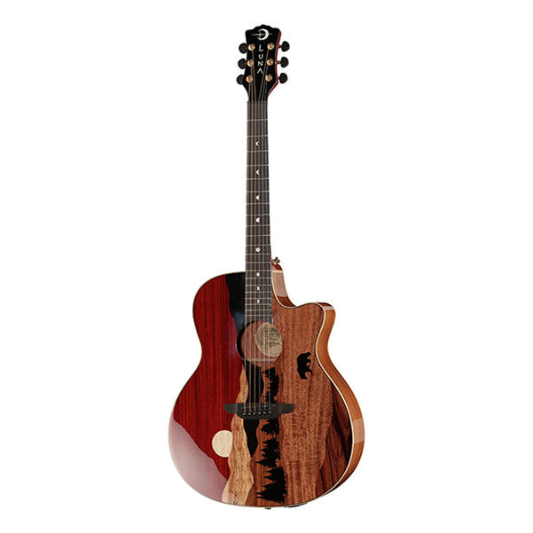 Luna Guitars Electro Acoustic Guitars Luna Guitars Vista Bear LTD Cutaway Electro Acoustic Guitar - Natural High Gloss
