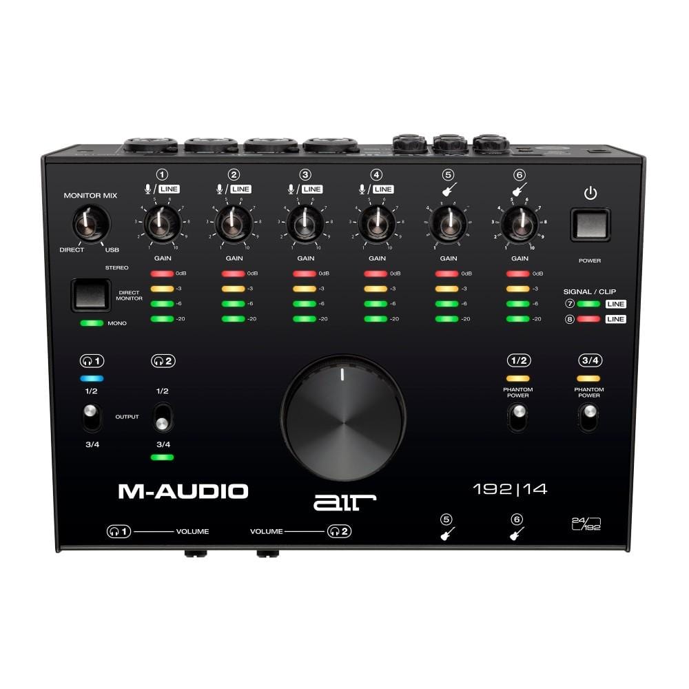 m-audio audio interfaces m-audio air 192 | 14 8-in/4-out 24/192 usb audio interface