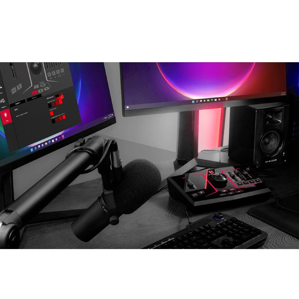 m-audio audio interfaces m-audio m-game solo usb streaming mixer audio interface