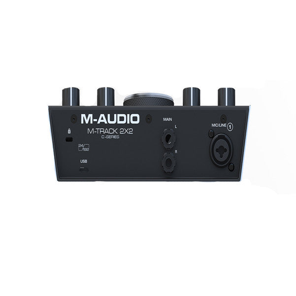 m-audio audio interfaces m-audio m-track 2x2 2-in/2-out 24/192 usb audio interface