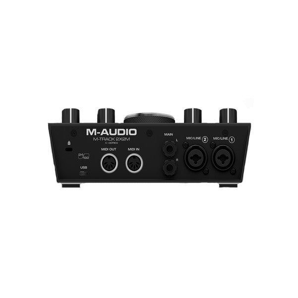 m-audio audio interfaces m-audio m-track 2x2m 2-in/2-out 24/192 usb audio/midi interface