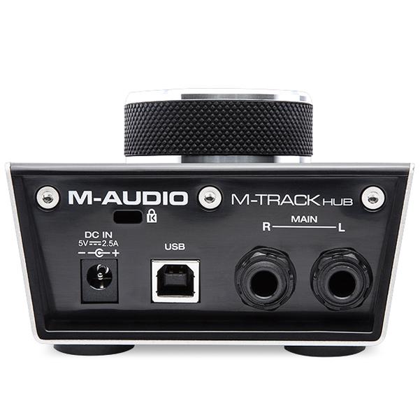 m-audio audio interfaces m-audio m-track hub usb audio interface with built-in 3-port hub